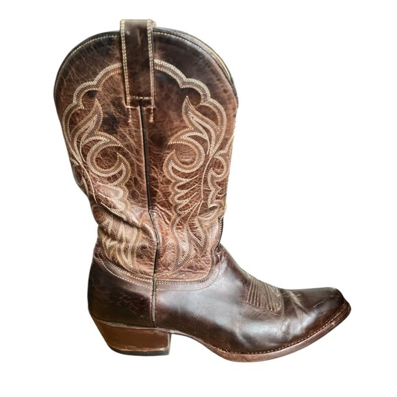 Shyanne Loretta Womens Boots Cowboy Western Leather Brown Size 8-1/2 B - Picture 2 of 11